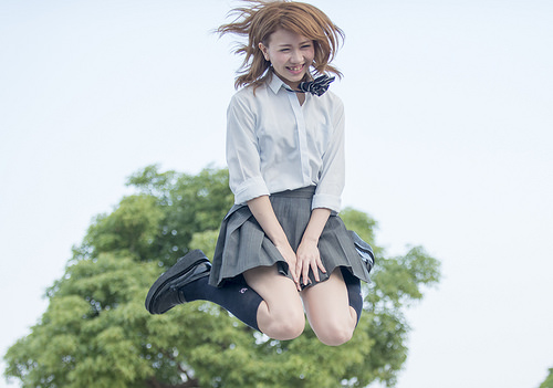 タイムスリップ女子高生  モデル　市川日葵さん